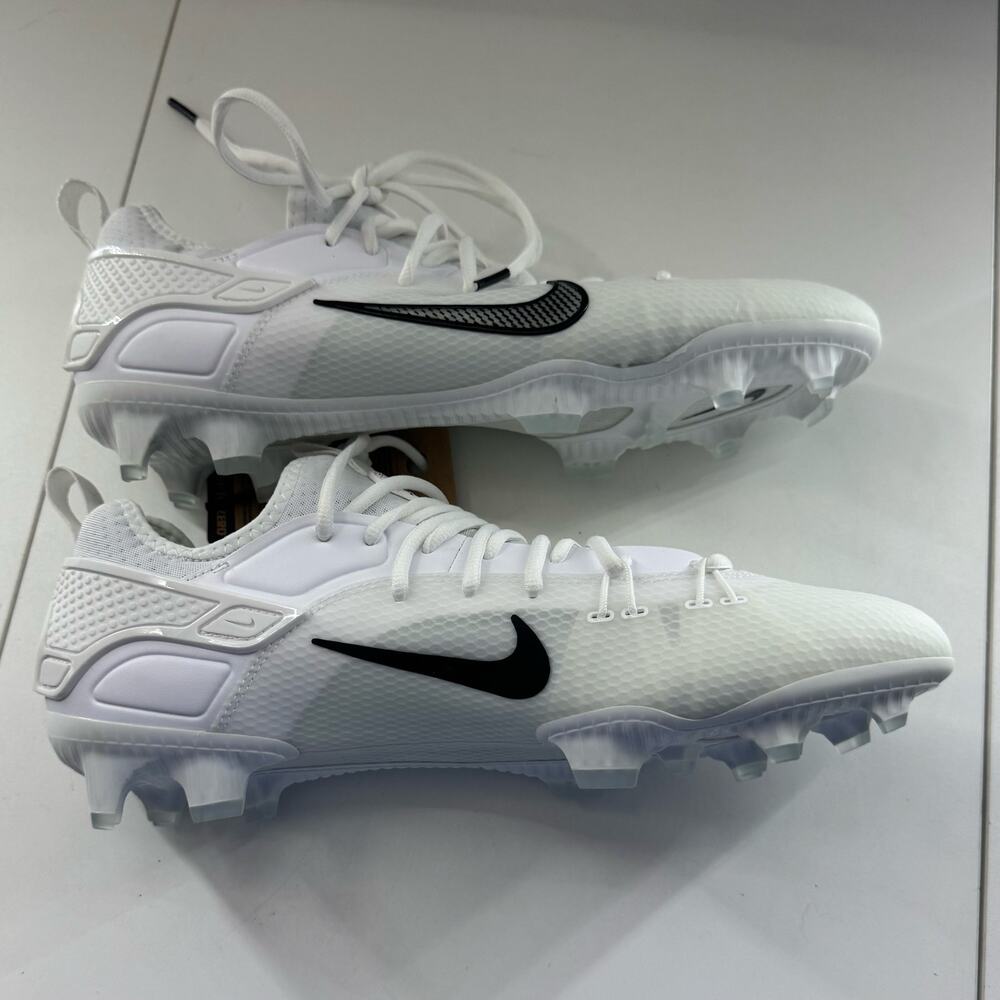 NEW Nike Huarache 9 Elite Low LAX Lacrosse White Cleats FD0089-101 Size 12.5 - Picture 4 of 6